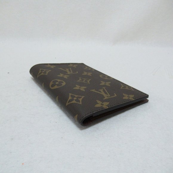 LOUIS VUITTON Passport Cover Travel Case Card Holder Monogram Canvas Used - Picture 4 of 8